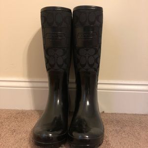 Authentic Coach Rain boots - size 8